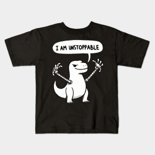 I am unstoppable Dinosaur TRex Kids T-Shirt